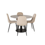 Round dining set (razzia, polar)