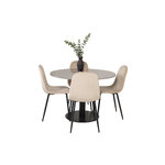 Round dining set (razzia, polar)