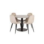 Round dining set (razzia, polar)