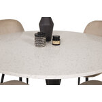 Round dining set (razzia, polar)