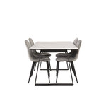 Rectangular dining set (estelle, polar)