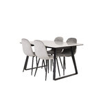 Rectangular dining set (estelle, polar)