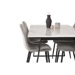 Rectangular dining set (estelle, polar)