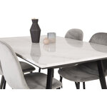 Rectangular dining set (estelle, polar)