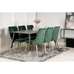 Rectangular dining set (dip, velvet deluxe)