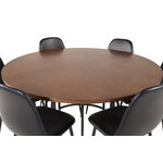 Round dining set (copenhagen, polar)