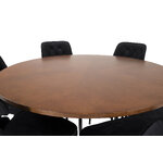 Round dining set (copenhagen, velvet deluxe)