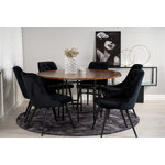 Round dining set (copenhagen, velvet deluxe)