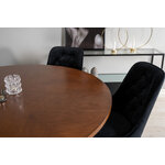 Round dining set (copenhagen, velvet deluxe)