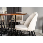 Round dining set (copenhagen, velvet)