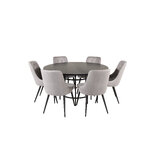 Round dining set (copenhagen, velvet deluxe)