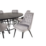 Round dining set (copenhagen, velvet deluxe)