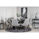 Round dining set (copenhagen, velvet deluxe)