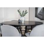 Round dining set (copenhagen, velvet)