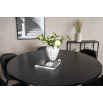 Round dining set (copenhagen, velvet)