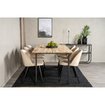 Rectangular dining set (cirebon, velvet)