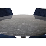 Round dining set (estelle, velvet deluxe)