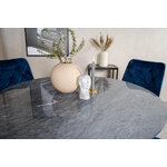 Round dining set (estelle, velvet deluxe)