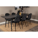 Rectangular dining set (gold, polar)