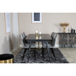 Rectangular dining set (gold, polar)