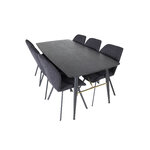 Rectangular dining set (gold, gemma)