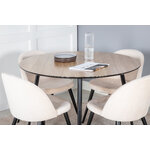 Round dining set (silar, velvet)