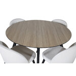 Round dining set (silar, velvet)