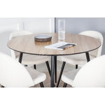 Round dining set (silar, velvet)