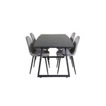 Rectangular dining set (inca, polar)