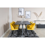 Rectangular dining set (marina, velvet)