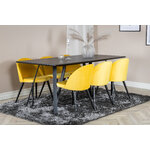 Rectangular dining set (marina, velvet)