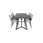 Rectangular dining set (marina, polar)