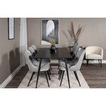 Rectangular dining set (silar, velvet deluxe)