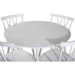 Round dining set (plaza, polar)