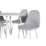 Round dining set (plaza, polar)