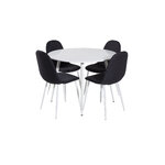 Round dining set (plaza, polar)