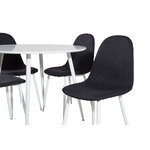 Round dining set (plaza, polar)