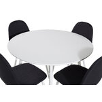 Round dining set (plaza, polar)