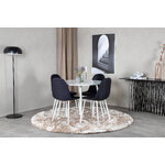 Round dining set (plaza, polar)