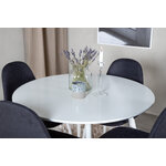 Round dining set (plaza, polar)