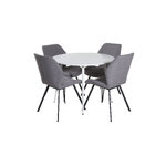 Round dining set (plaza, gemma)