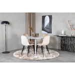 Round dining set (plaza, polar)