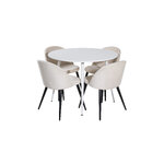 Round dining set (plaza, velvet)