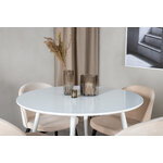 Round dining set (plaza, velvet)