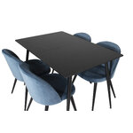 Rectangular dining set (silar, velvet)