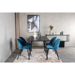 Rectangular dining set (silar, velvet)