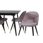 Rectangular dining set (silar, velvet)