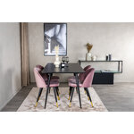 Rectangular dining set (silar, velvet)