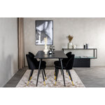 Rectangular dining set (silar, velvet)