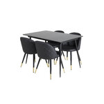 Rectangular dining set (silar, velvet)